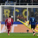 Dominik Szoboszlai proměnující penaltu